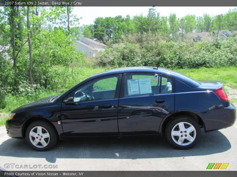 Deep Blue / Gray 2007 Saturn ION 2 Sedan