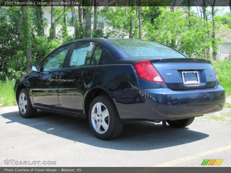 Deep Blue / Gray 2007 Saturn ION 2 Sedan