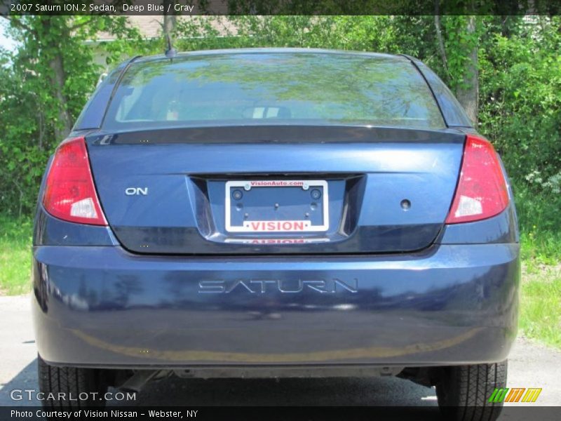 Deep Blue / Gray 2007 Saturn ION 2 Sedan