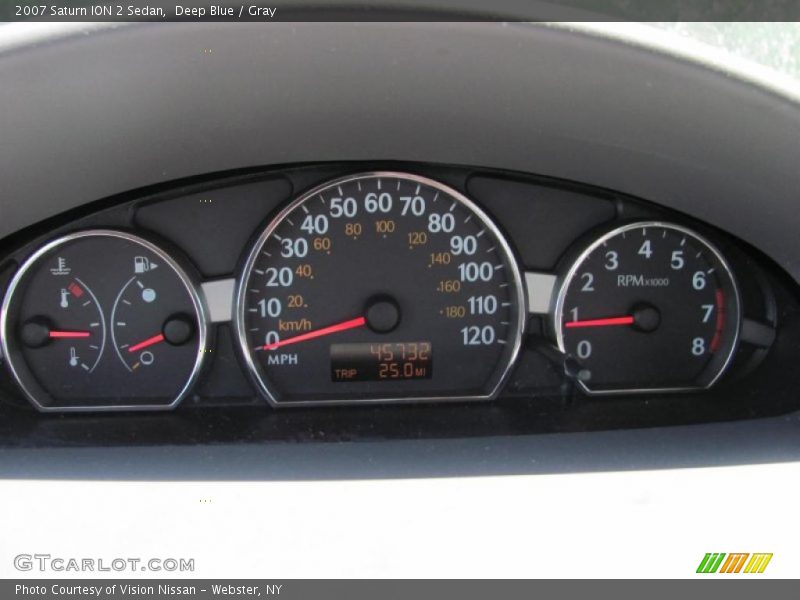 Deep Blue / Gray 2007 Saturn ION 2 Sedan