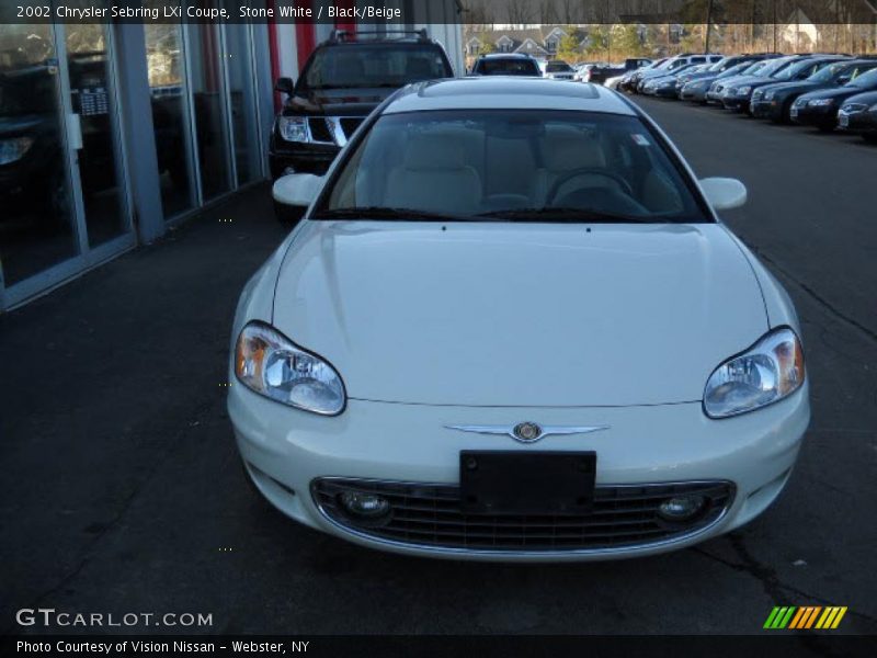 Stone White / Black/Beige 2002 Chrysler Sebring LXi Coupe