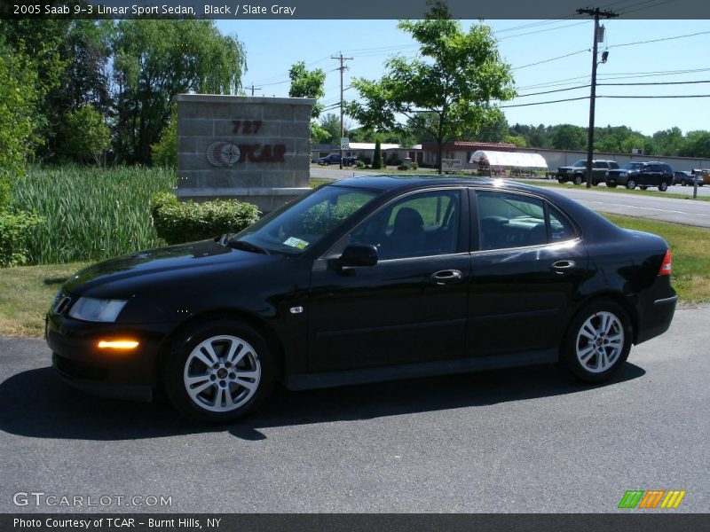 Black / Slate Gray 2005 Saab 9-3 Linear Sport Sedan