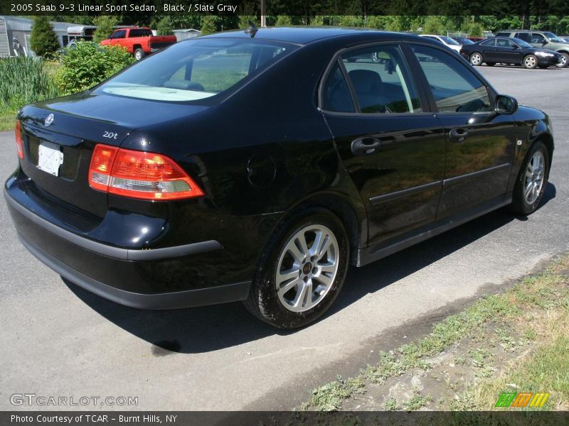 Black / Slate Gray 2005 Saab 9-3 Linear Sport Sedan