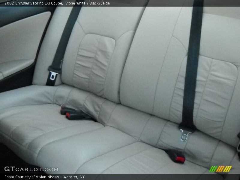 Stone White / Black/Beige 2002 Chrysler Sebring LXi Coupe