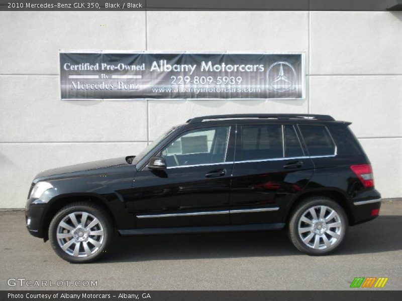Black / Black 2010 Mercedes-Benz GLK 350