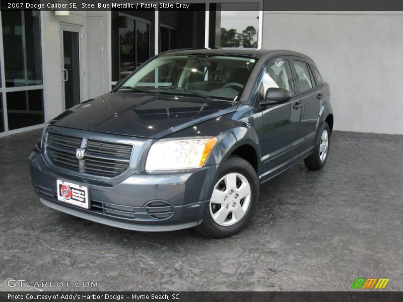Steel Blue Metallic / Pastel Slate Gray 2007 Dodge Caliber SE