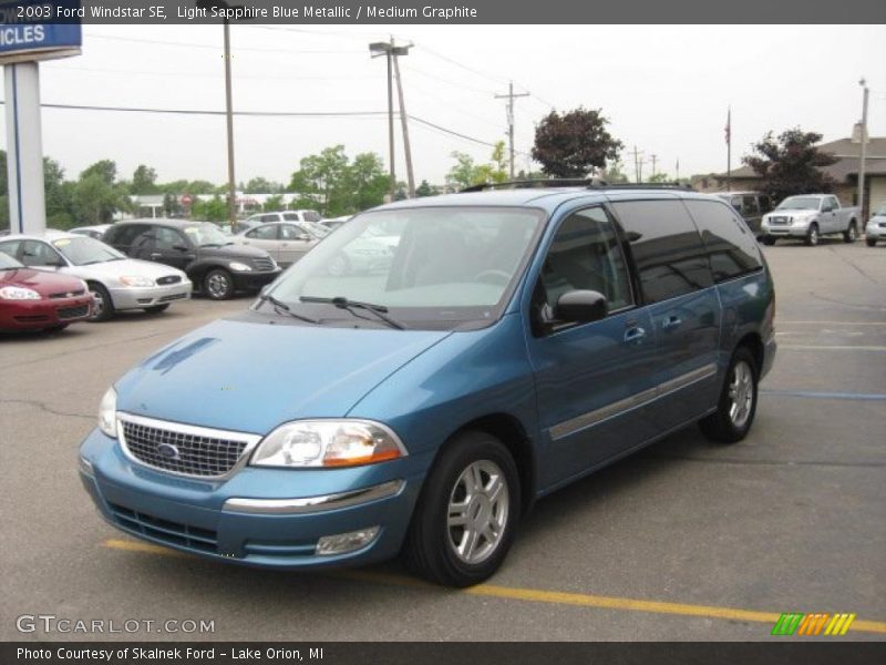 Light Sapphire Blue Metallic / Medium Graphite 2003 Ford Windstar SE