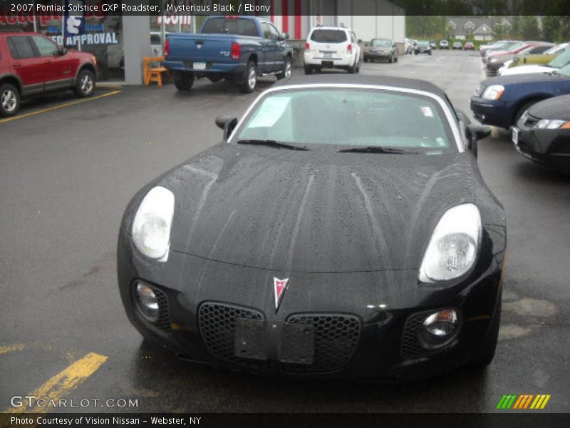 Mysterious Black / Ebony 2007 Pontiac Solstice GXP Roadster