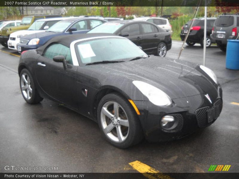 Mysterious Black / Ebony 2007 Pontiac Solstice GXP Roadster