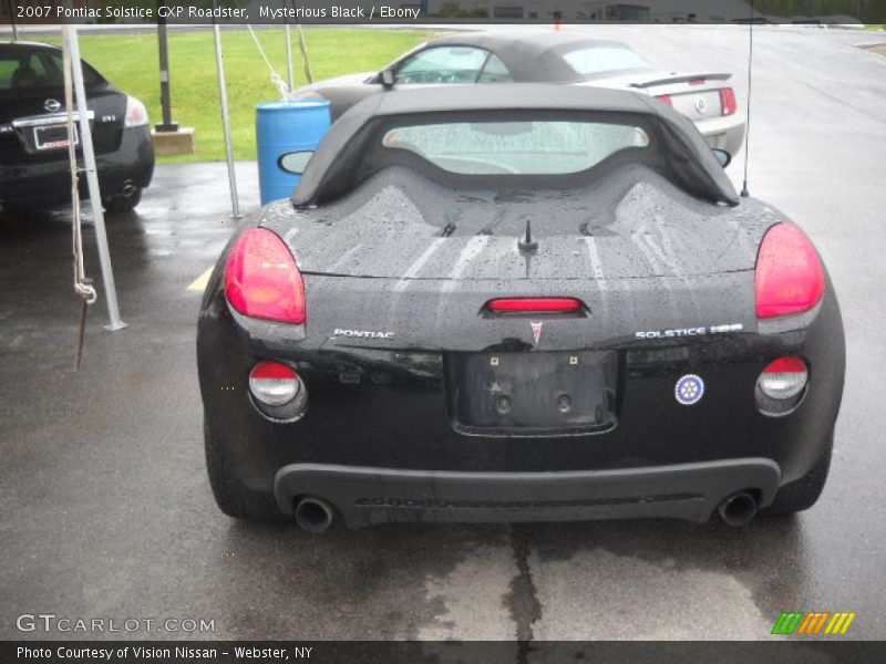 Mysterious Black / Ebony 2007 Pontiac Solstice GXP Roadster