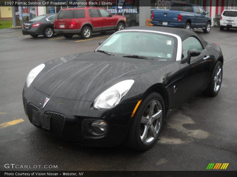 Mysterious Black / Ebony 2007 Pontiac Solstice GXP Roadster