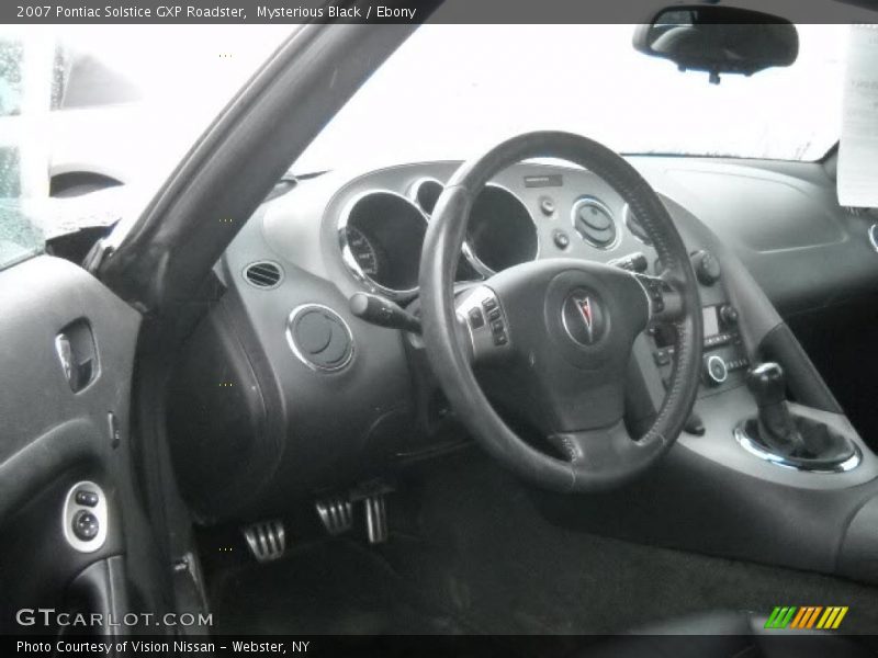 Mysterious Black / Ebony 2007 Pontiac Solstice GXP Roadster