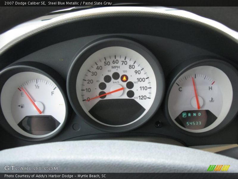 Steel Blue Metallic / Pastel Slate Gray 2007 Dodge Caliber SE