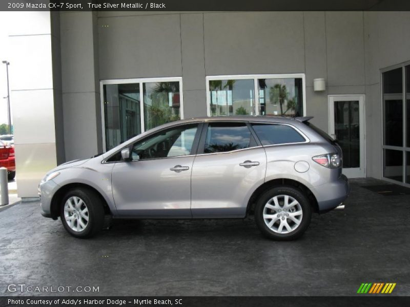 True Silver Metallic / Black 2009 Mazda CX-7 Sport