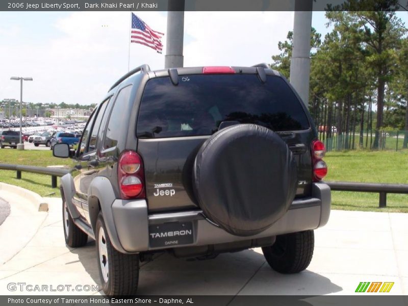 Dark Khaki Pearl / Khaki 2006 Jeep Liberty Sport