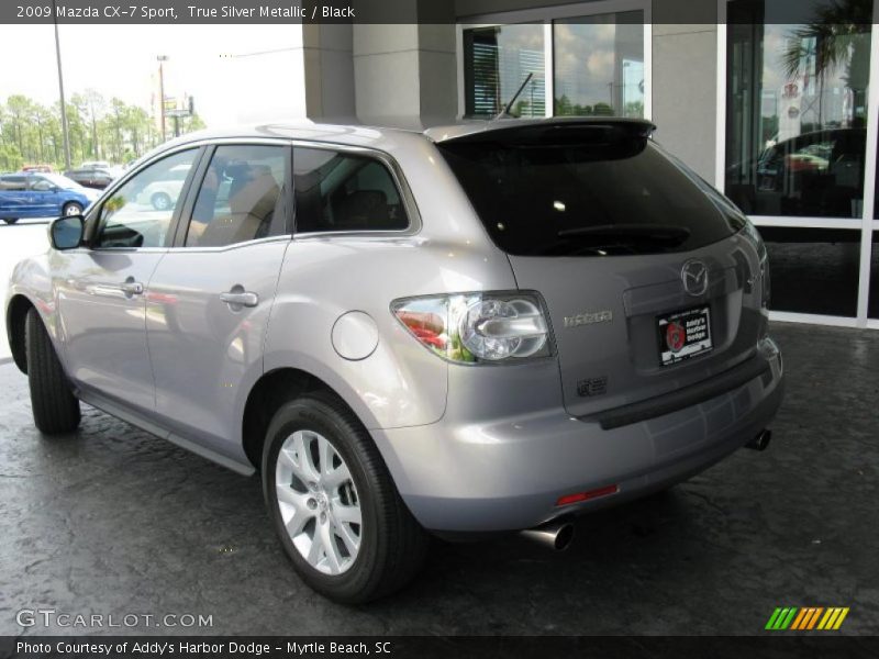 True Silver Metallic / Black 2009 Mazda CX-7 Sport