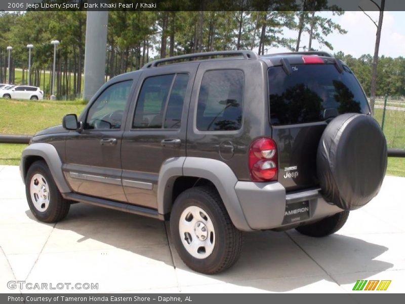 Dark Khaki Pearl / Khaki 2006 Jeep Liberty Sport