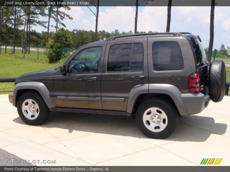 Dark Khaki Pearl / Khaki 2006 Jeep Liberty Sport