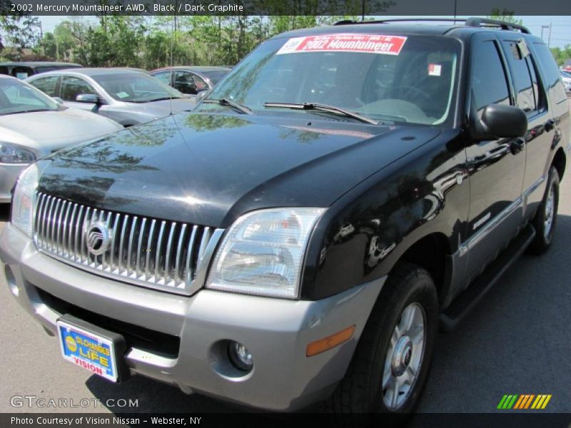 Black / Dark Graphite 2002 Mercury Mountaineer AWD