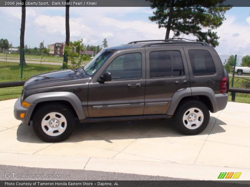 Dark Khaki Pearl / Khaki 2006 Jeep Liberty Sport