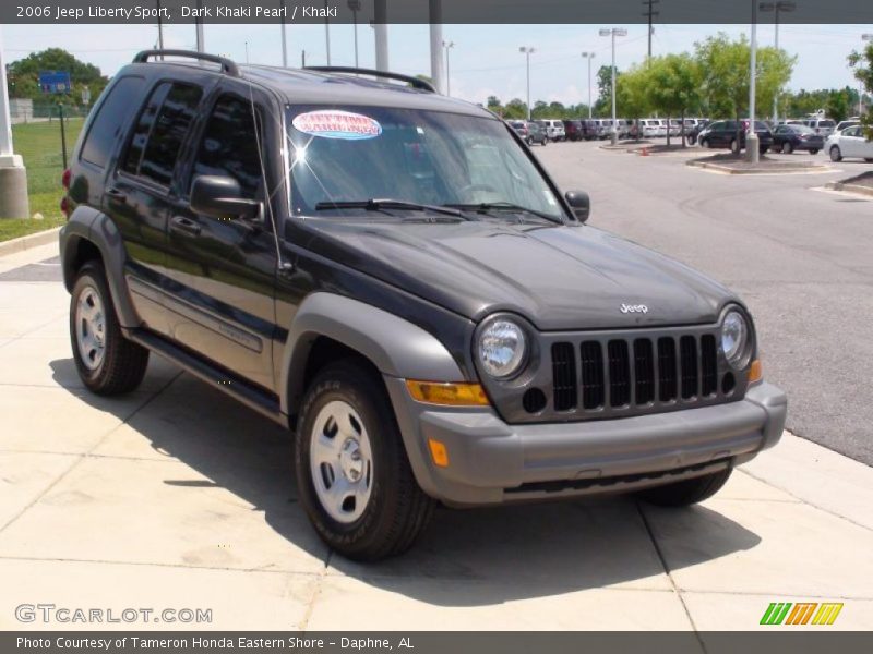 Dark Khaki Pearl / Khaki 2006 Jeep Liberty Sport