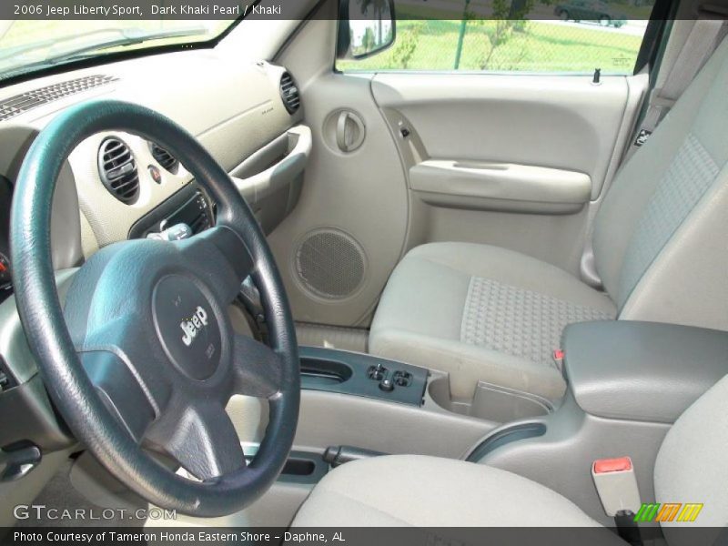 Dark Khaki Pearl / Khaki 2006 Jeep Liberty Sport