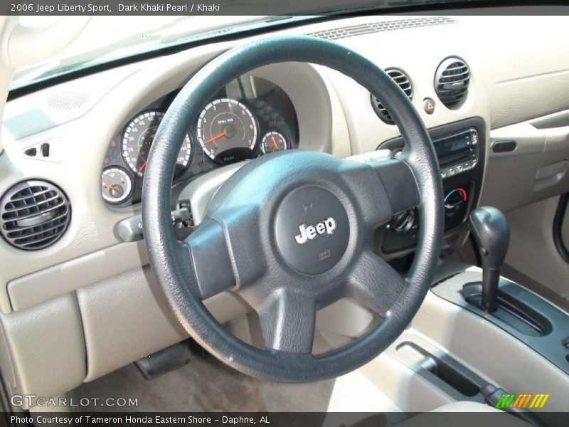 Dark Khaki Pearl / Khaki 2006 Jeep Liberty Sport