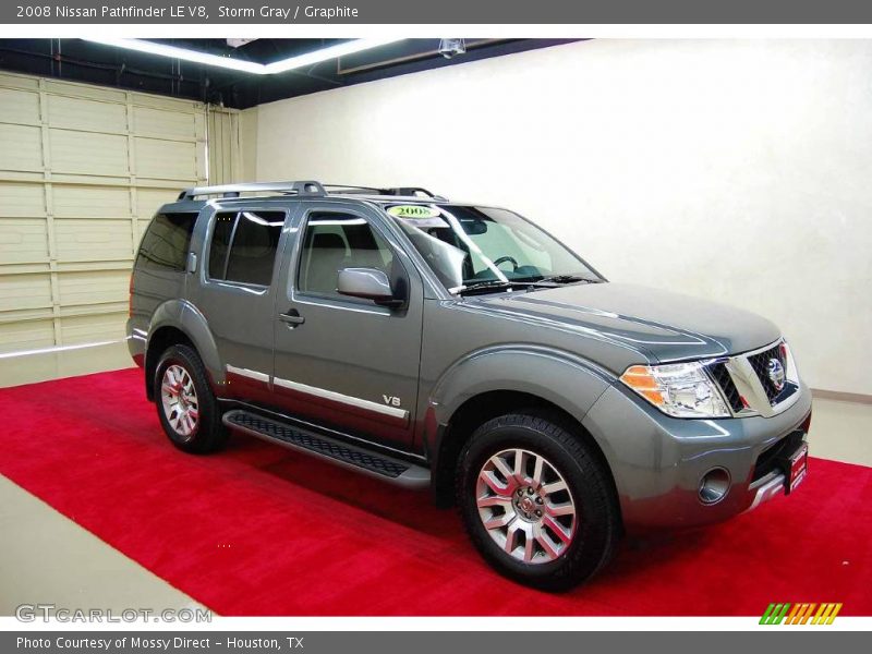 Storm Gray / Graphite 2008 Nissan Pathfinder LE V8