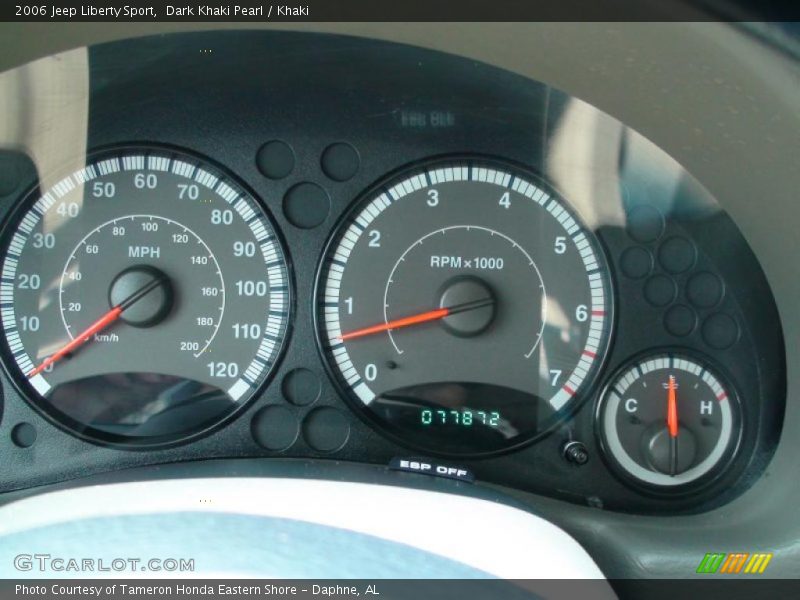 Dark Khaki Pearl / Khaki 2006 Jeep Liberty Sport