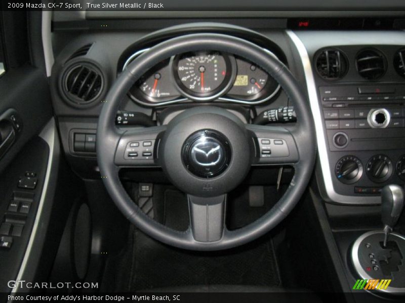 True Silver Metallic / Black 2009 Mazda CX-7 Sport