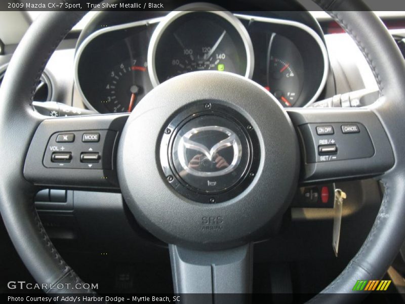 True Silver Metallic / Black 2009 Mazda CX-7 Sport