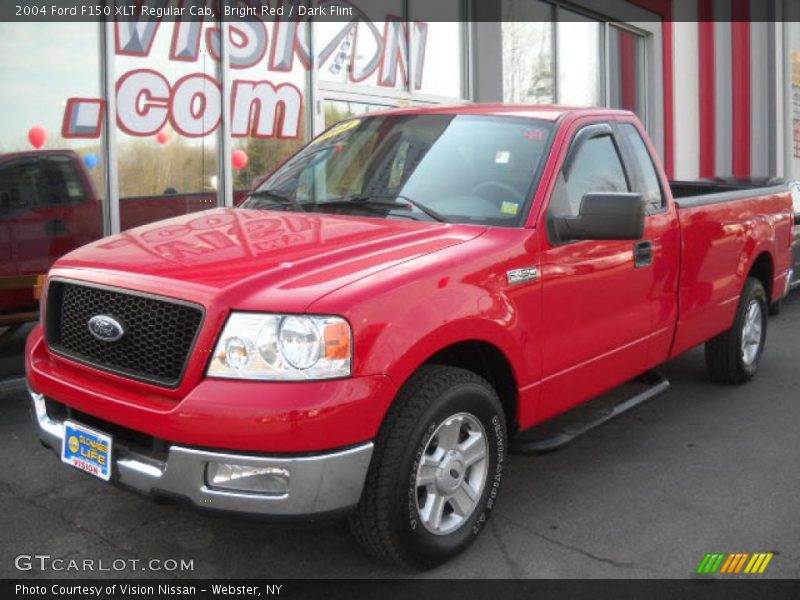 Bright Red / Dark Flint 2004 Ford F150 XLT Regular Cab