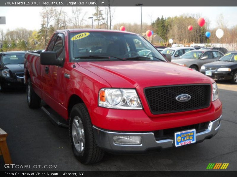 Bright Red / Dark Flint 2004 Ford F150 XLT Regular Cab