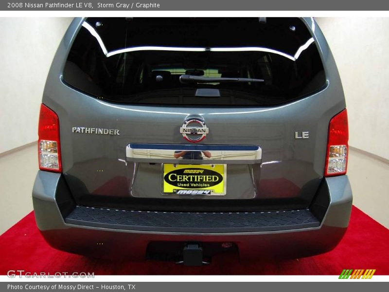 Storm Gray / Graphite 2008 Nissan Pathfinder LE V8