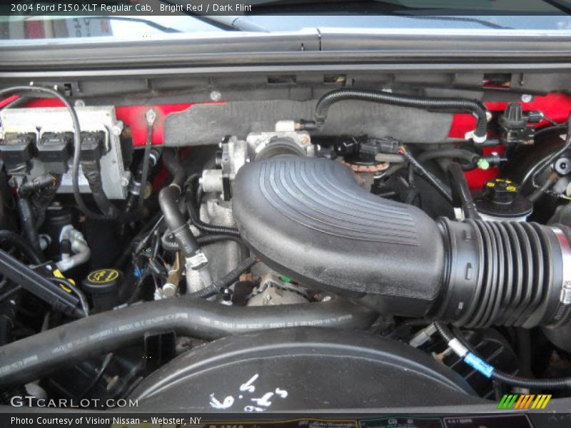 Bright Red / Dark Flint 2004 Ford F150 XLT Regular Cab
