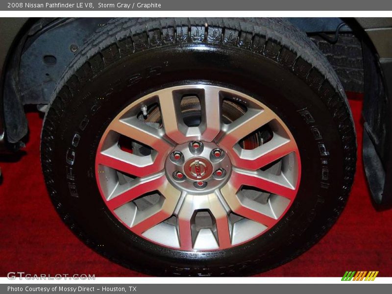 Storm Gray / Graphite 2008 Nissan Pathfinder LE V8