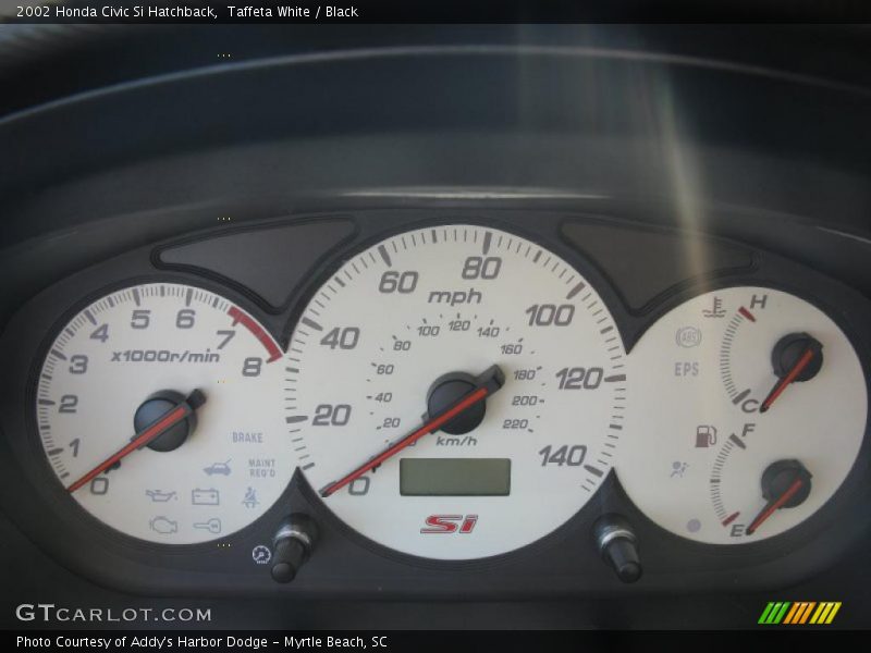 Taffeta White / Black 2002 Honda Civic Si Hatchback