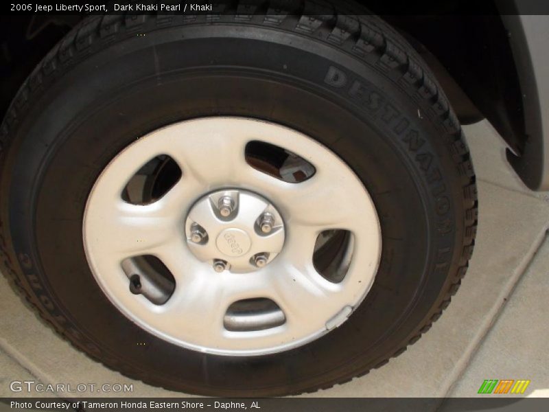 Dark Khaki Pearl / Khaki 2006 Jeep Liberty Sport