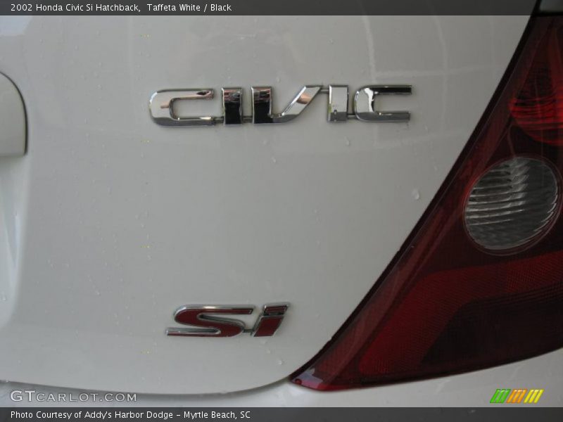 Taffeta White / Black 2002 Honda Civic Si Hatchback