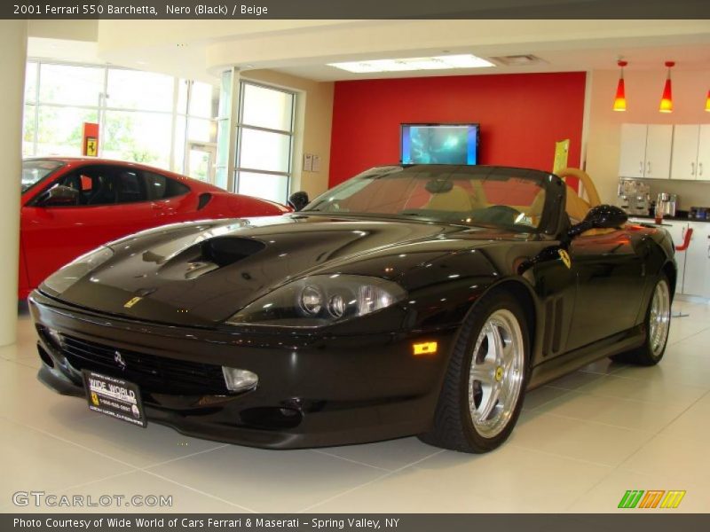 Nero (Black) / Beige 2001 Ferrari 550 Barchetta