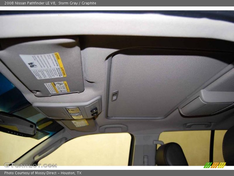 Storm Gray / Graphite 2008 Nissan Pathfinder LE V8