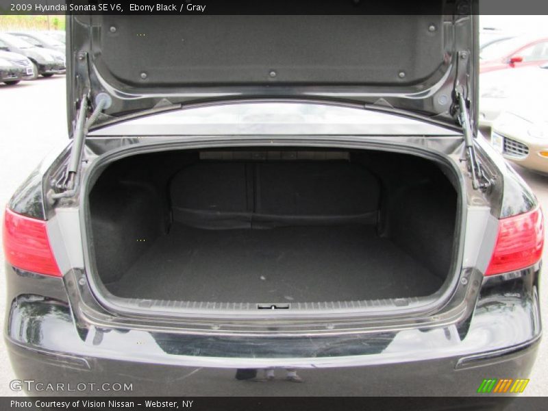 Ebony Black / Gray 2009 Hyundai Sonata SE V6
