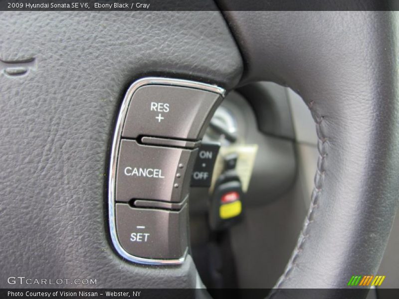 Ebony Black / Gray 2009 Hyundai Sonata SE V6