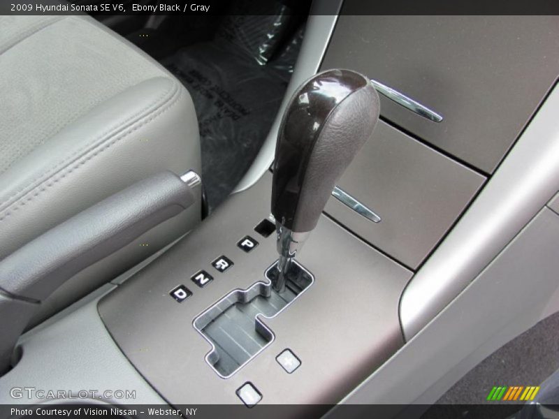 Ebony Black / Gray 2009 Hyundai Sonata SE V6