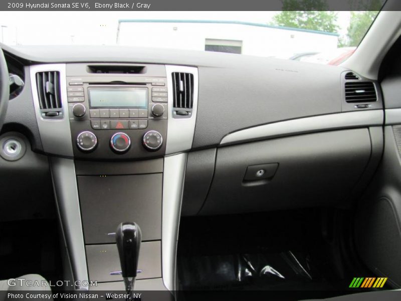 Ebony Black / Gray 2009 Hyundai Sonata SE V6