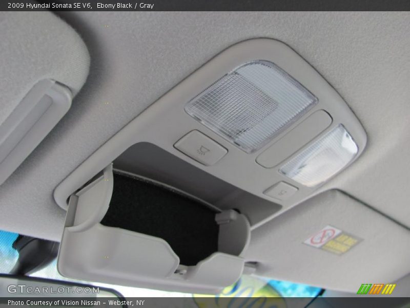 Ebony Black / Gray 2009 Hyundai Sonata SE V6