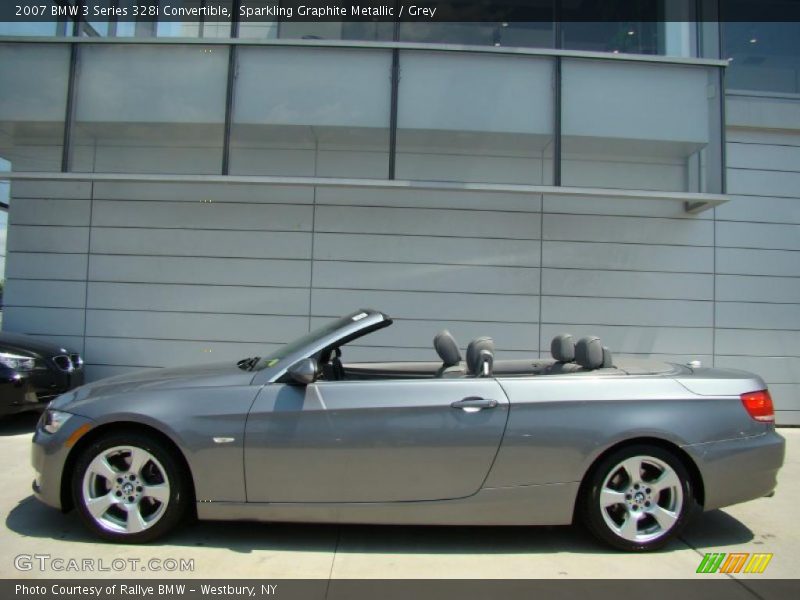 Sparkling Graphite Metallic / Grey 2007 BMW 3 Series 328i Convertible