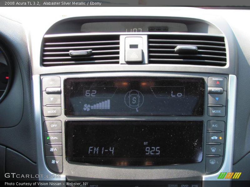 Alabaster Silver Metallic / Ebony 2008 Acura TL 3.2