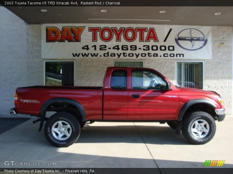 Radiant Red / Charcoal 2003 Toyota Tacoma V6 TRD Xtracab 4x4