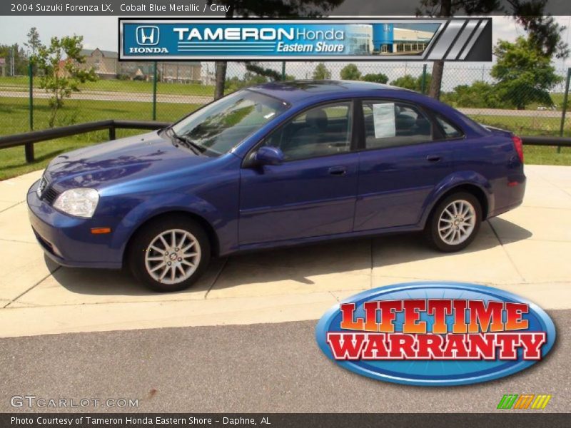 Cobalt Blue Metallic / Gray 2004 Suzuki Forenza LX